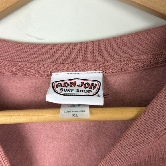 Ron Jon Surf Shop Women's Logo Sweatshirt Pink Size XL Cotton Blend Soft - Picture 2 of 6